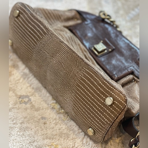 Olivia Harris Brown Leather Shoulder Bag - Picture 11 of 13